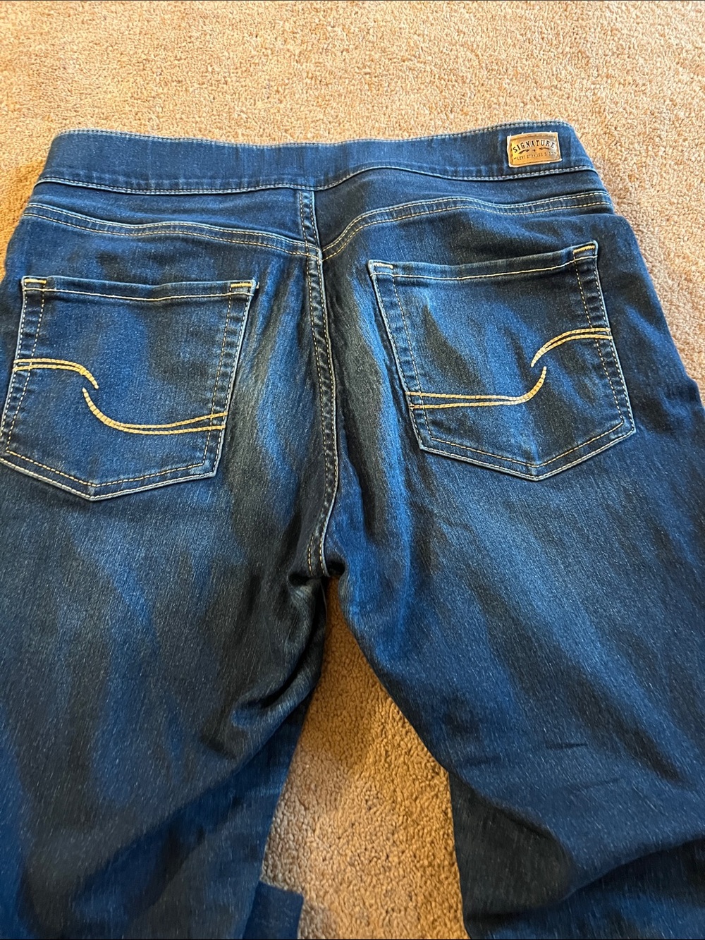 Signature by Levi Strauss Dark Blue Skinny Jeans - Picture 4 of 4